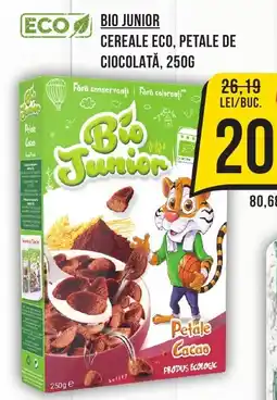 Mega Image BIO JUNIOR Cereale eco, petale de ciocolată Ofertă