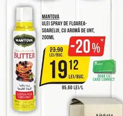 Mega Image MANTOVA Ulei spray de floarea- soarelui, cu aromă de unt Ofertă