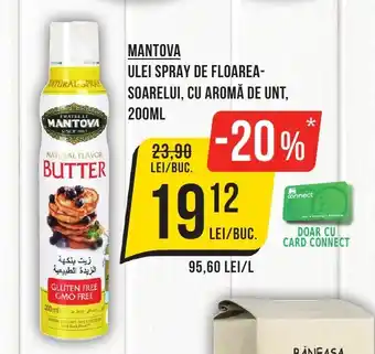 Mega Image MANTOVA Ulei spray de floarea- soarelui, cu aromă de unt Ofertă