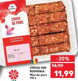 Kaufland VREAU DIN ROMÂNIA Mici de porc Ofertă