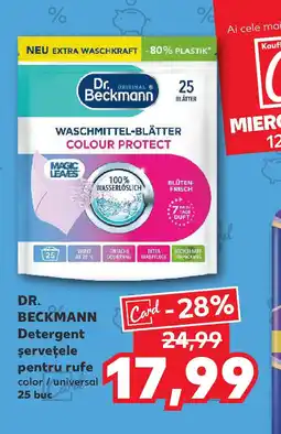 Kaufland DR. BECKMANN Detergent şerveţele pentru rufe Ofertă