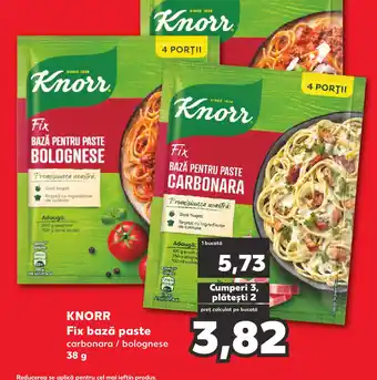 Kaufland KNORR Fix bază paste Ofertă