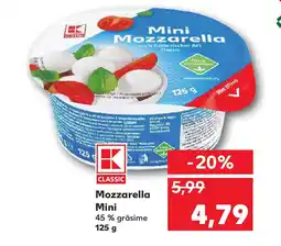 Kaufland Mozzarella Mini Ofertă