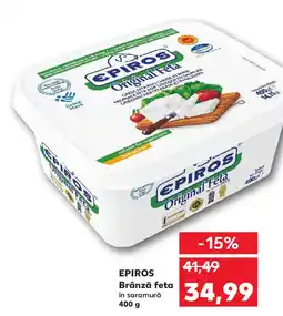 Kaufland EPIROS Brânză feta în saramură Ofertă