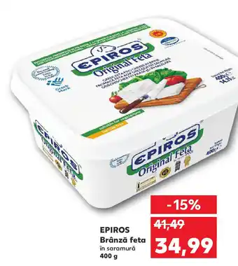 Kaufland EPIROS Brânză feta în saramură Ofertă