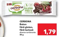 Kaufland CERBONA Baton fără gluten, fãrã lactozã Ofertă