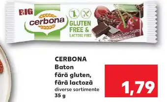 Kaufland CERBONA Baton fără gluten, fãrã lactozã Ofertă