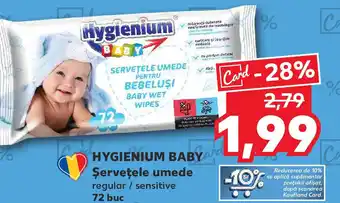 Kaufland HYGIENIUM BABY and Şerveţele umede Ofertă