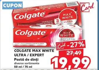 Kaufland COLGATE MAX WHITE ULTRA / EXPERT Pastă de dinți Ofertă