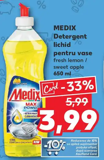 Kaufland MEDIX Detergent lichid pentru vase Ofertă