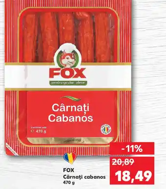 Kaufland FOX Cârnaţi Cabanós Ofertă