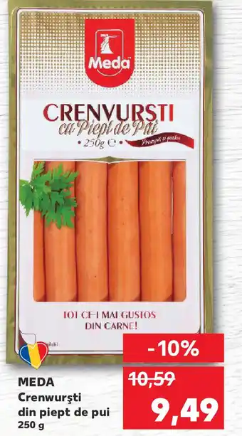 Kaufland MEDA Crenwurşti din piept de pui Ofertă