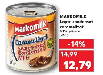 Kaufland MARKOMILK Lapte condensat caramelizat Ofertă