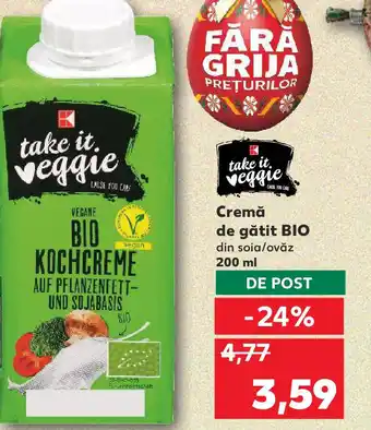 Kaufland Cremă de gătit BIO Ofertă