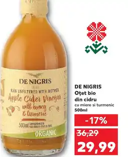 Kaufland DE NIGRIS Oțet bio din cidru Ofertă