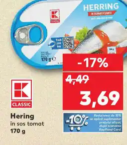 Kaufland Hering în sos tomat Ofertă