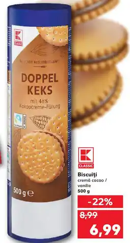 Kaufland Biscuiţi cremă cacao / vanilie Ofertă