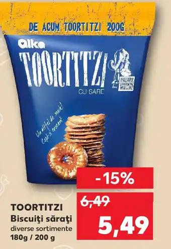 Kaufland TOORTITZI Biscuiţi săraţi Ofertă