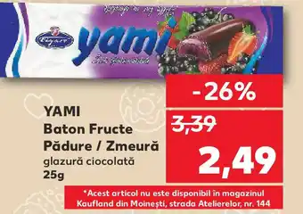 Kaufland YAMI Baton Fructe Pădure / Zmeură Ofertă