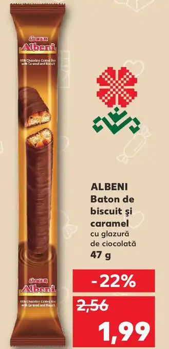 Kaufland ALBENI Baton de biscuit şi caramel Ofertă