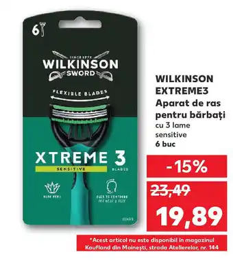 Kaufland WILKINSON EXTREME3 Aparat de ras pentru bărbaţi Ofertă