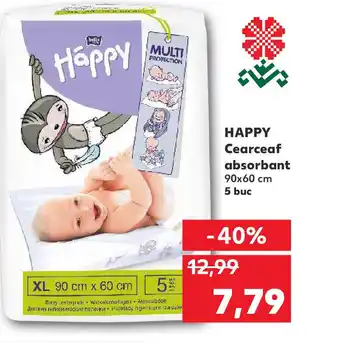 Kaufland HAPPY Cearceaf absorbant Ofertă