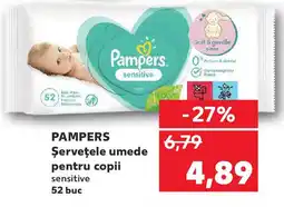 Kaufland PAMPERS Şerveţele umede pentru copii Ofertă