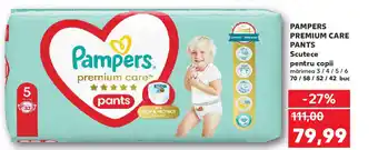 Kaufland PAMPERS PREMIUM CARE PANTS Scutece pentru copii Ofertă