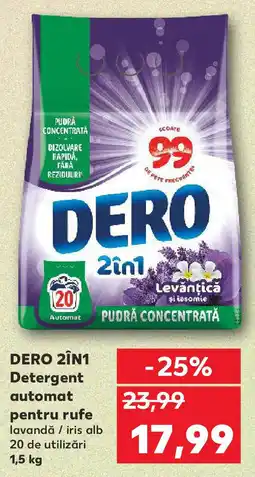 Kaufland DERO 2IN1 Detergent automat pentru rufe Ofertă