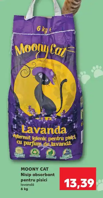 Kaufland MOONY CAT Nisip absorbant pentru pisici lavandă Ofertă