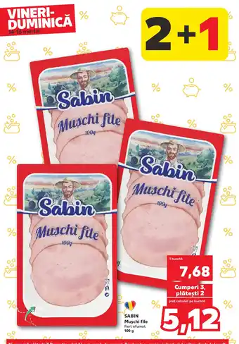 Kaufland SABIN Muschi file fiert afumat Ofertă