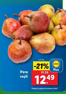 Lidl Pere roşii Ofertă