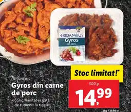 Lidl ERIDANOUS Gyros din carne de porc Ofertă