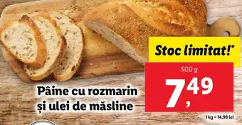 Lidl Pâine cu rozmarin şi ulei de măsline Ofertă