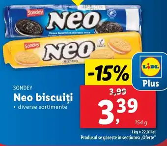 Lidl SONDEY Neo biscuiți Ofertă