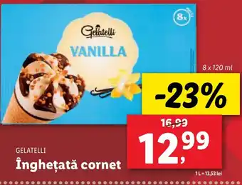 Lidl GELATELLI Îngheţată cornet Ofertă