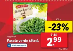 Lidl FRESHONA Fasole verde tăiată Ofertă