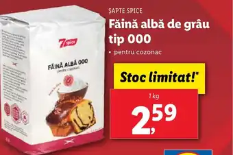 Lidl ŞAPTE SPICE Făină albă de grâu tip 000 Ofertă