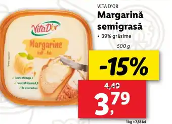 Lidl VITA D'OR Margarină semigrasă Ofertă