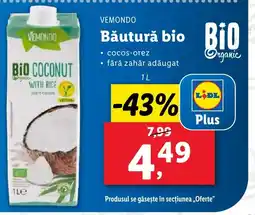 Lidl VEMONDO Băutură bio Bio Ofertă