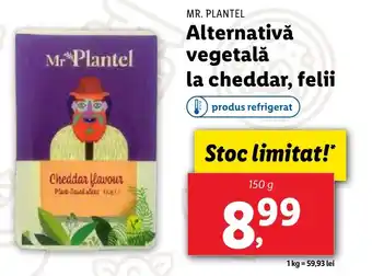 Lidl MR. PLANTEL Alternativă vegetală la cheddar, felii Ofertă