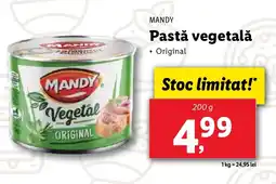 Lidl MANDY Pastă vegetală Ofertă