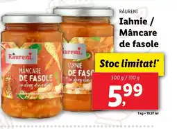 Lidl RÂURENI Iahnie / Mâncare de fasole Ofertă