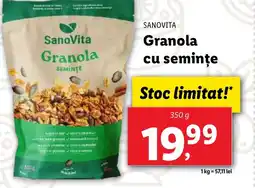 Lidl SANOVITA Granola cu seminţe Ofertă