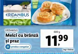 Lidl ERIDANOUS Melci cu brânză şi praz Ofertă