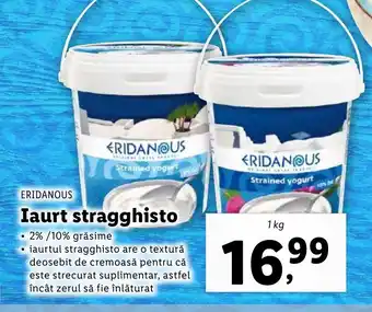 Lidl ERIDANOUS Iaurt stragghisto Ofertă