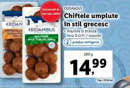 Lidl ERIDANOUS Chiftele umplute în stil grecesc Ofertă