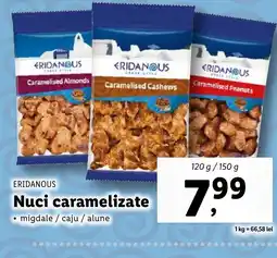 Lidl ERIDANOUS Nuci caramelizate Ofertă