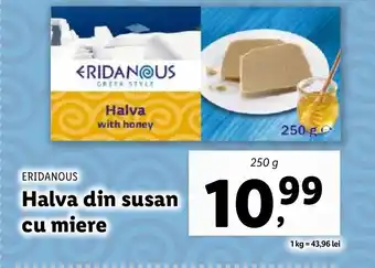 Lidl ERIDANOUS Halva din susan susan cu miere Ofertă