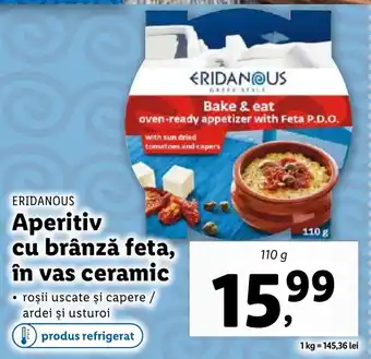 Lidl ERIDANOUS Aperitiv cu brânză feta, în vas ceramic Ofertă